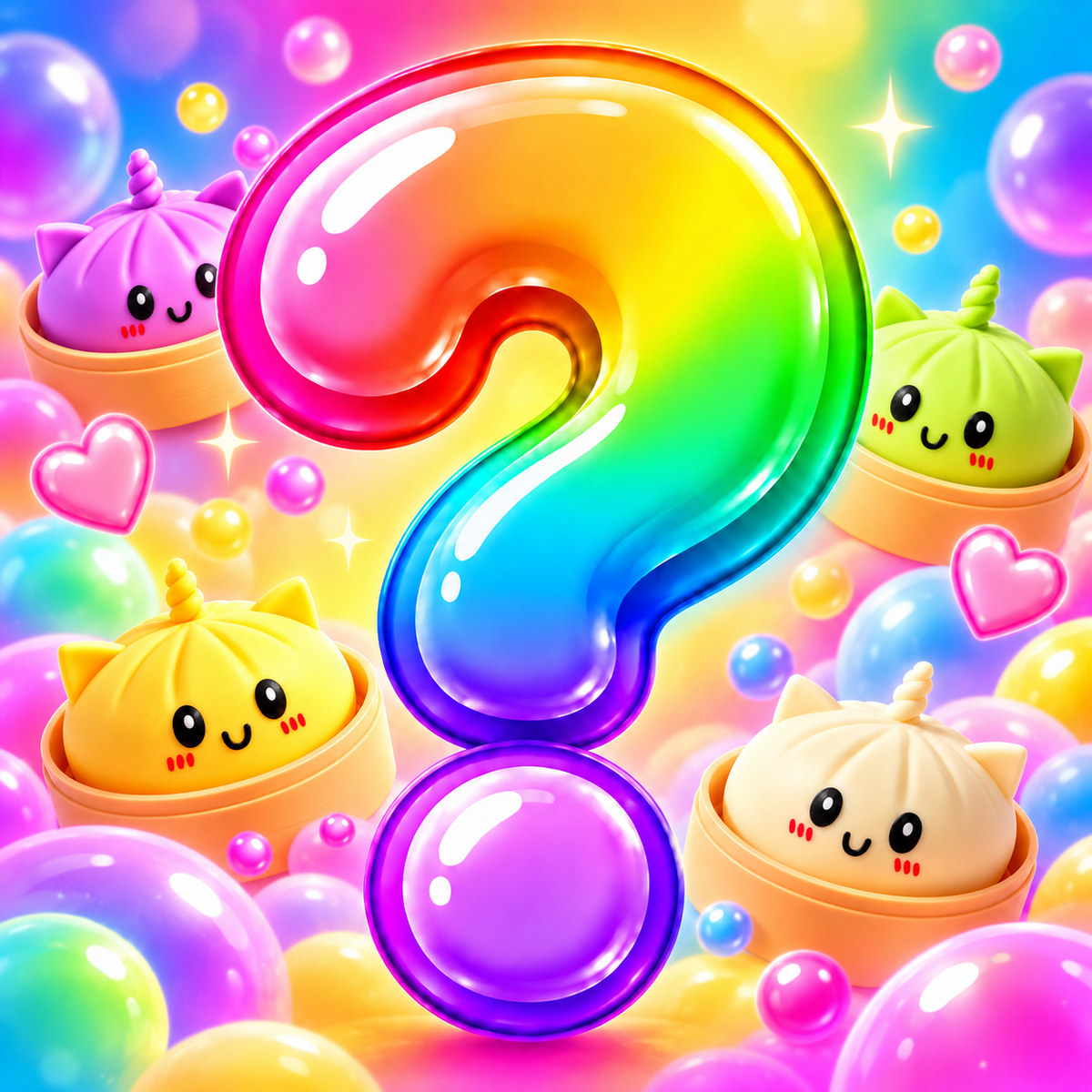 Squishy Bao Kawaii Mystère – Licorne Chat